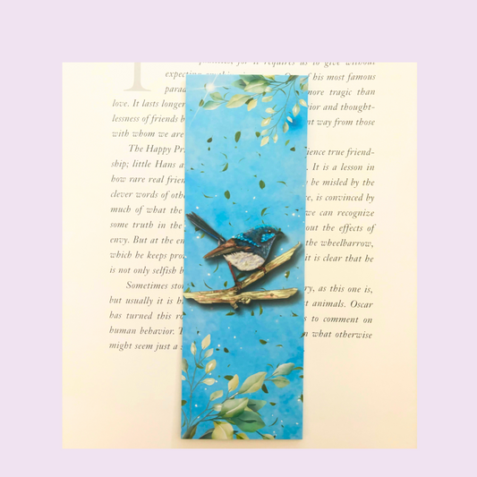 Blue Wren Bookmark