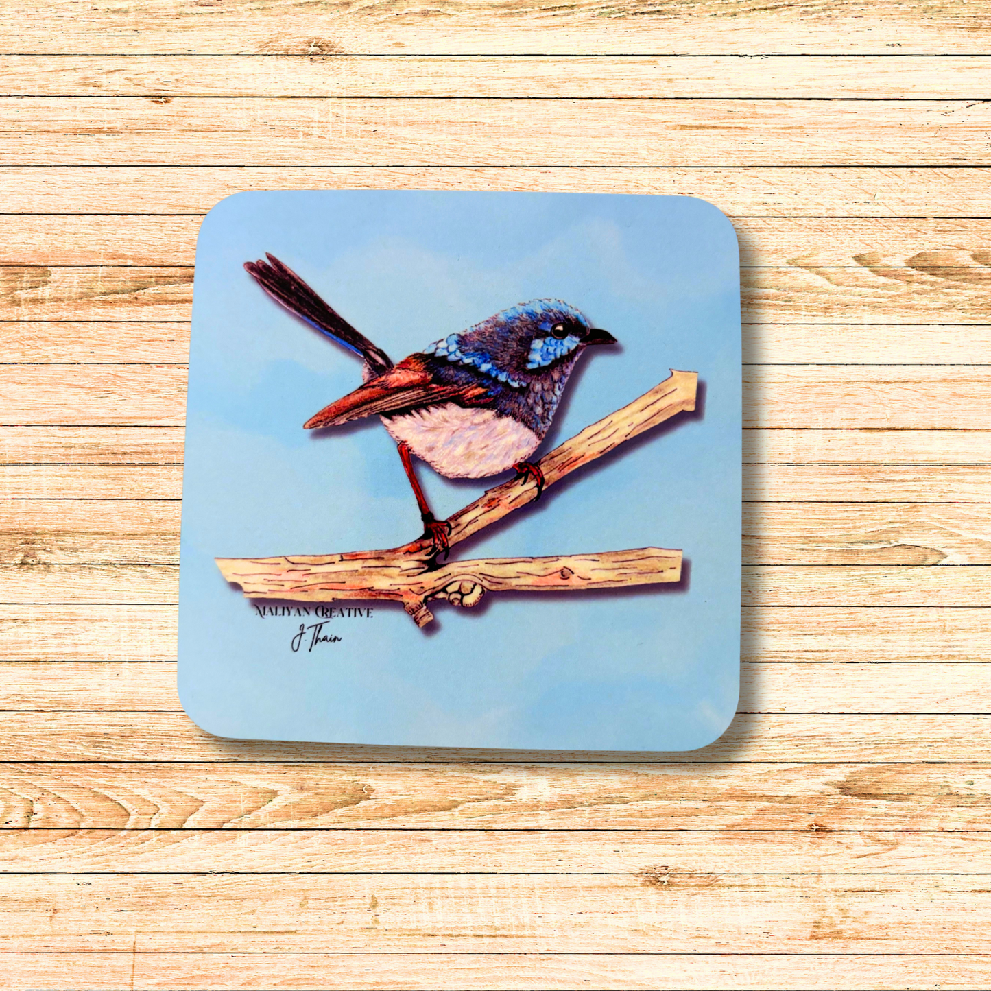 Blue Wren Coaster